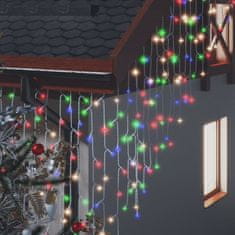 Vidaxl LED zavesa ledene sveče 10 m 400 večbarvnih LED lučk 8 funkcij