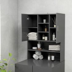 Vidaxl Omara za pralni stroj siva 70,5x25,5x90 cm