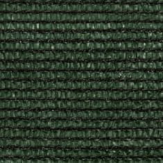 Vidaxl Senčno jadro 160 g/m² temno zeleno 3,5x5 m HDPE