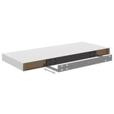 Vidaxl Stenske police 2 kosa bele 60x23,5x3,8 cm MDF
