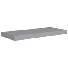 Vidaxl Stenske police 2 kosa sive 60x23,5x3,8 cm MDF