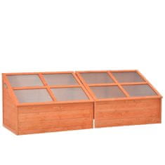 Vidaxl Rastlinjak iz lesa 180x57x62 cm