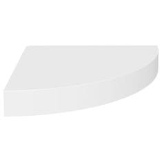 Vidaxl Kotne police 2 kosa bele 25x25x3,8 cm MDF