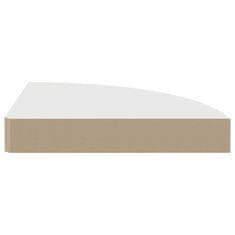 Vidaxl Kotne police 2 kosa bele 25x25x3,8 cm MDF