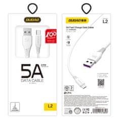 DUDAO USB kabel - USB-C 5A 1m bel