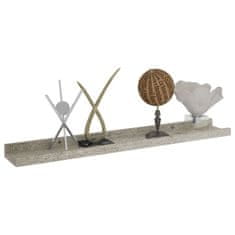 Vidaxl Stenska polica 2 kosa betonsko siva 60x9x3 cm