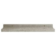Vidaxl Stenska polica 2 kosa betonsko siva 40x90x3 cm