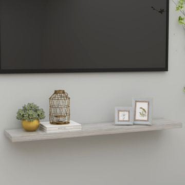 Vidaxl vidaXL Stenska polica betonsko siva 120 x 23,5 x 3,8 cm MDF