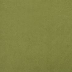 Vidaxl Stolček za noge svetlo zelen 78x56x32 cm žamet