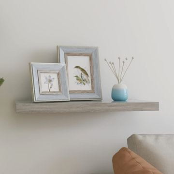 Vidaxl vidaXL Stenska polica betonsko siva 60x23,5x3,8 cm MDF