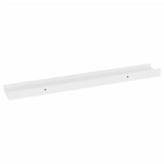 Vidaxl Stenske police 4 kosi bele 60x9x3 cm