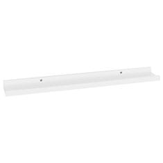 Vidaxl Stenske police 4 kosi bele 60x9x3 cm