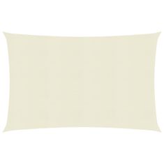 shumee vidaXL Senčno jadro, 160 g/m², kremne barve, 4 x 5 m, HDPE
