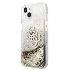 Guess GUHCP13SLG4GGO iPhone 13 mini 5,4" zlati trdi ovitek 4G Big Liquid Glitter