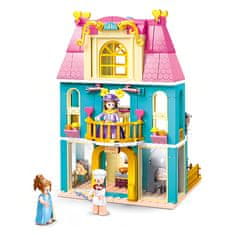 Sluban Girls Dream Village M38-B0875 Dvonadstropna hiša s podstrešjem