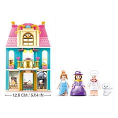 Sluban Girls Dream Village M38-B0875 Dvonadstropna hiša s podstrešjem