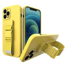 HURTEL Rope Case gel ovitek z vrvico za Samsung Galaxy A22 5G, rumen