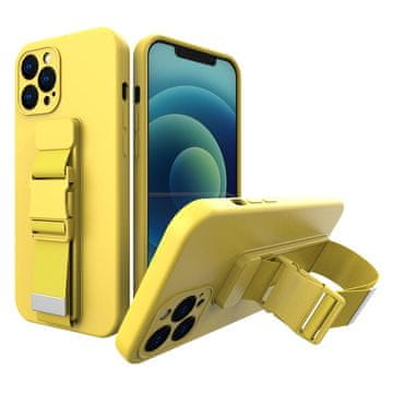 HURTEL Hurtel Gel ovitek z vrvico za Xiaomi Redmi Note 10 / Note 10S, rumena