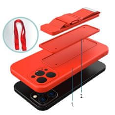 HURTEL Rope Case gel ovitek z vrvico za Samsung Galaxy A22 4G, temno zelen