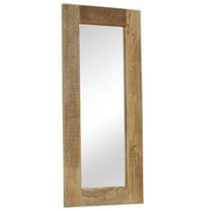Vidaxl Ogledalo iz trdnega mangovega lesa 50x110 cm