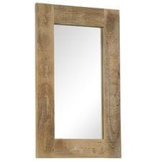 Vidaxl Ogledalo iz trdnega mangovega lesa 50x80 cm