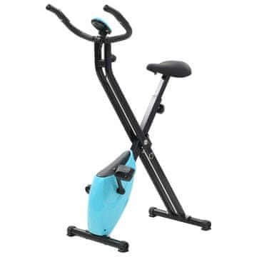 Vidaxl Magnetno sobno kolo X-Bike z merilnikom pulza črno in modro