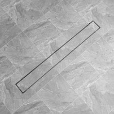 Vidaxl Kanaleta za Tuš 1030x140 mm Nerjaveče Jeklo