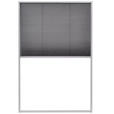 Greatstore Plise komarnik za okna aluminij 80x120 cm