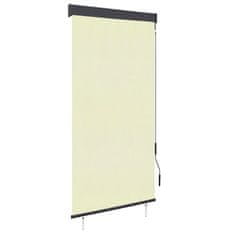 Vidaxl Zunanje rolo senčilo 100x250 cm krem