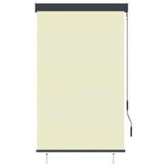 Vidaxl Zunanje rolo senčilo 100x250 cm krem