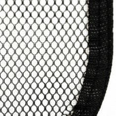 shumee Zložljiva pasja ograjica s torbo črna 125x125x61 cm