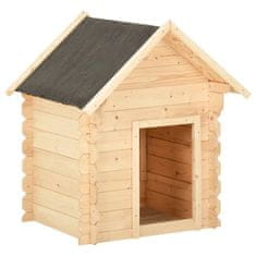 Vidaxl Pasja uta 95x75x100,6 cm trdna borovina 14 mm