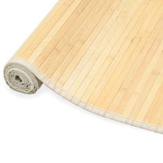 Vidaxl Preproga iz bambusa 100x160 cm naravne barve