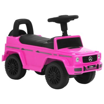 Vidaxl Otroški poganjalec avto Mercedes-Benz G63 roza