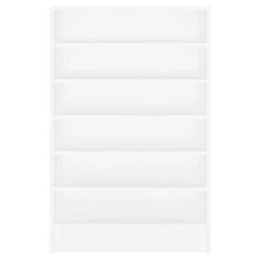 Vidaxl Omara za čevlje bela 60x35x92 cm iverna plošča