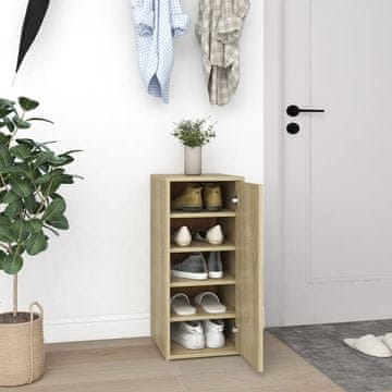 Vidaxl vidaXL Omarica za čevlje sonoma hrast 32x35x70 cm iverna plošča