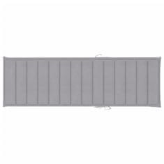 Vidaxl Vrtni ležalnik z mizico in blazino impregnirana borovina