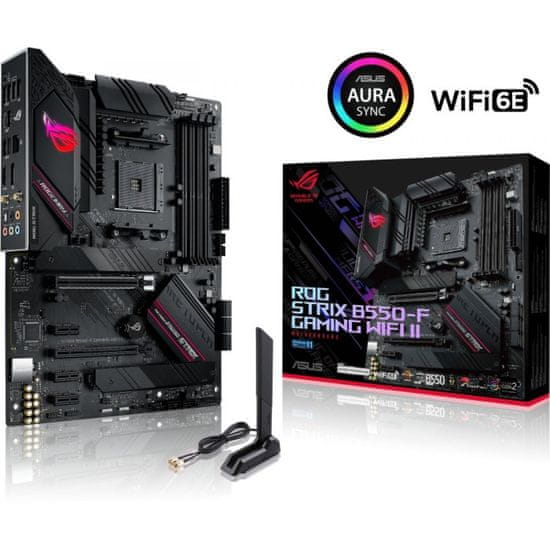 ASUS ROG STRIX B550-F osnovna plošča, gaming, WI-FI II, DDR4, SATA3, USB3.2Gen2, DP, 2.5GbE, AM4, ATX (STRIX B550-F GAMING WIFI II)