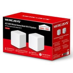 Mercusys Halo H30G ojačevalec, Wi-Fi, AC1300, 2 kosa, (HALO H30G(2-PACK))