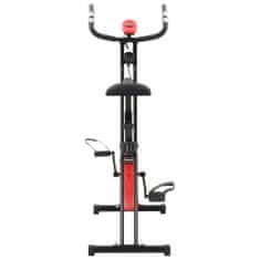shumee Magnetno sobno kolo X-Bike z merilnikom pulza črno in rdeče