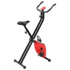 shumee Magnetno sobno kolo X-Bike z merilnikom pulza črno in rdeče