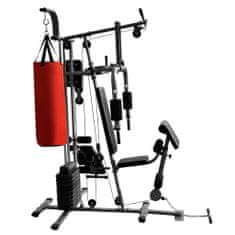 Greatstore Večnamenska fitnes naprava z 1 boksarsko vrečo 65 kg