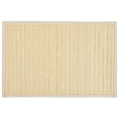 Vidaxl 6 x Pogrinjek iz Bambusa 30 x 45 cm Naravne Barve