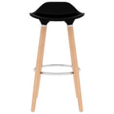 Vidaxl Barski stolčki 2 kosa črne barve