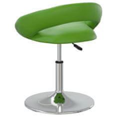 shumee Vrtljivi namizni stol, zelen, oblazinjen z umetnim usnjem