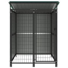 Vidaxl Zunanji pasji boks 133x133x163 cm