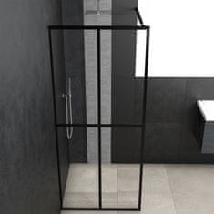 Vidaxl Steklena pregrada za tuš kaljeno steklo 100x195 cm