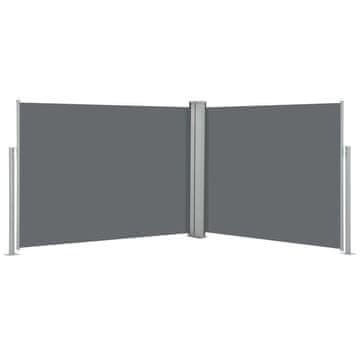 Vidaxl Zložljiva stranska tenda antracitna 170x1000 cm