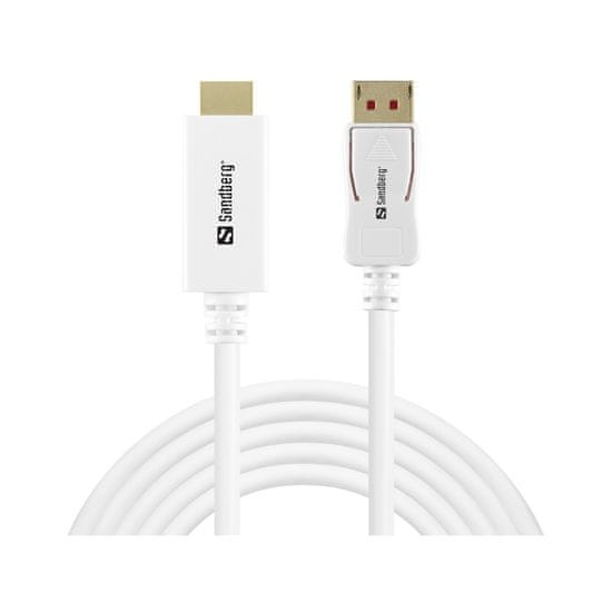 Sandberg DisplayPort 1.4 – HDMI povezovalni kabel 4K 60Hz 2 m