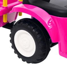 shumee Otroški traktor New Holland roza